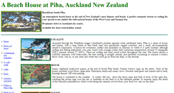 Desktop Screenshot of pihabeachhouse.co.nz